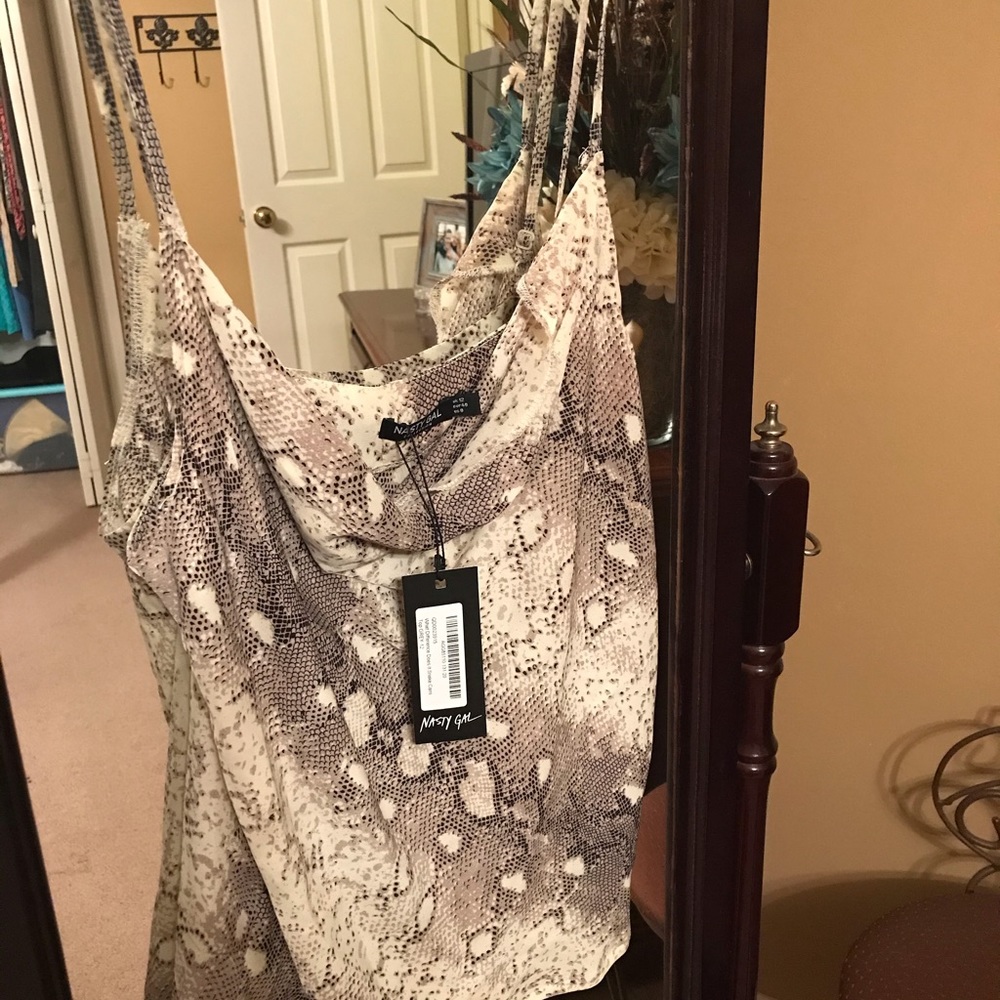 Nasty Gal satin cami size 8